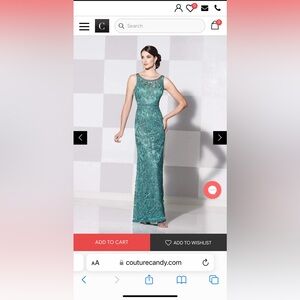 Cameron Blake (Mon Cheri) evening gown. Never worn (unable to return).  Size 10